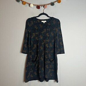 Seasalt Organic Cotton patterned babydoll tunic dress